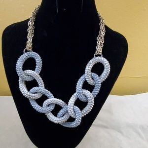 NEW Loft Grey Gold Chainlink Necklace #37